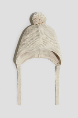 H&M - Boys Beige Fleece-Lined Earflap Beanie