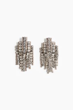 H&M - Women Silver Rhinestone Earrings