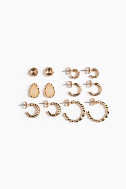 H&M - Women Gold 6 Pairs Earrings