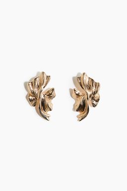 H&M - Women Gold Fluted Earrings