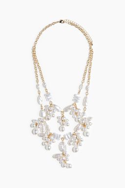 H&M - Women White Cluster Necklace