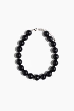 H&M - Women Black Chunky Beaded Necklace