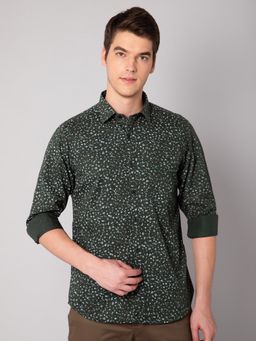 Cantabil - Men Green Shirt