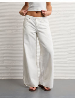 American Eagle - White Low-Rise Beachy Baggy Jeans