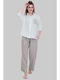 Velure - Brown Stripes Casual Co-Ord (Set of 2)