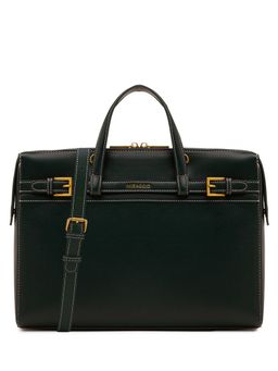 MIRAGGIO - Shalom 14 Inch Laptop Bag With Detachable Strap - Green (L)