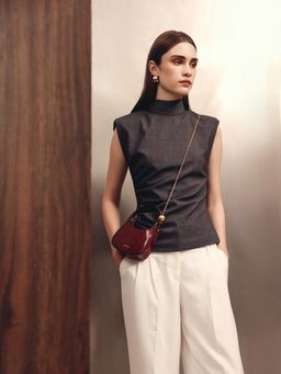 MIRAGGIO - Leslie Top Handle Sling Bag With Detachable Strap - Red (S)