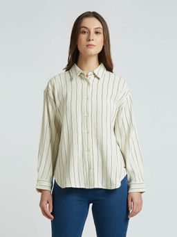 Pepe Jeans - White Stripes Full Sleeve Shirt