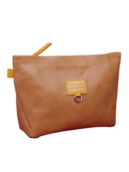 Smith & Blake - Women Pouch Bag Multi Use Zipper Organizer for Travel Beige (S)