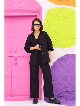 AlterEGO - Hellen Lounge Around Black Co-Ord (Set of 3)