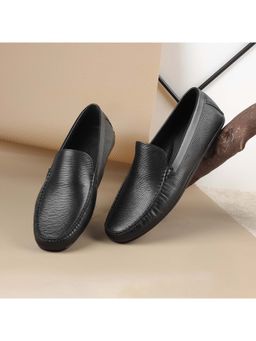 Metro - Men Black Slip On Casual Loafers