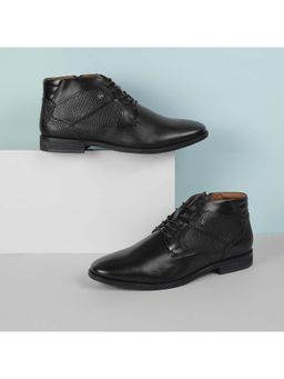 Mochi - Men Black Lace Up Chukka Boots