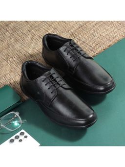Metro - Men Black Lace Up Formal Derbies