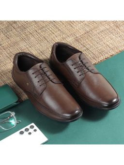 Metro - Men Brown Lace Up Formal Derbies