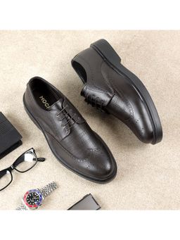 Mochi - Men Brown Lace Up Formal Brogues