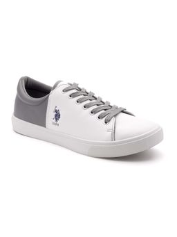 U.S. POLO ASSN. - Mens PANAL 2.0 White & Grey Sneakers