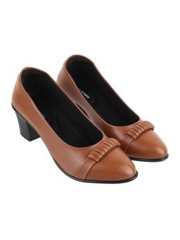Walkway - Women Tan Pump Heels