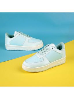Walkway - Women Light Blue Lace Up Casual Sneakers