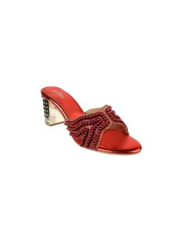 Metro - Women Maroon Sandal Heels