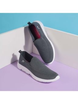 Walkway - Women Grey Slip On Sneakers