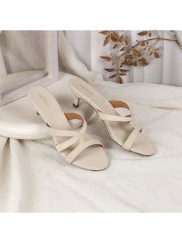 Metro - Women Beige Casual Kitten Heels