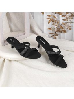 Metro - Women Black Casual Kitten Heels