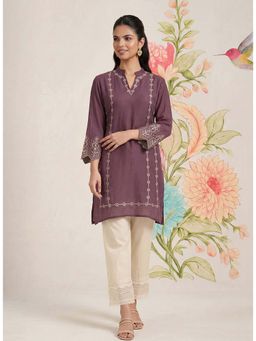 Lakshita - Akshi Purple Embroidered Kurta