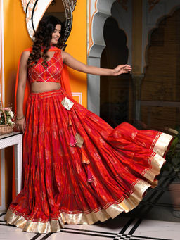 Indi Inside - Sajani Floral Lehenga (Set of 3)