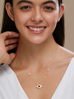 MINUTIAE - Brass Rose Gold-Plated Necklace