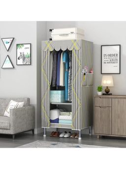 StarAndDaisy - Green Kids Foldable Multipurpose Wardrobe with Cover & Drawers