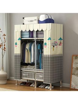 StarAndDaisy - Kids Elegance Foldable Wardrobe with Cover & Drawers