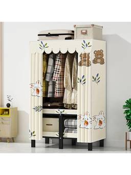 StarAndDaisy - Rabbit Kids Foldable Wardrobe with Cover & Drawers