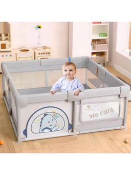 StarAndDaisy - Grey Play Pen for Baby Large Foldable Play Yard
