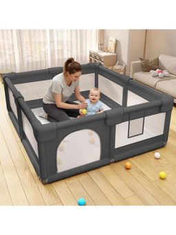 StarAndDaisy - Black Baby Large Foldable Play Yard Play Pen