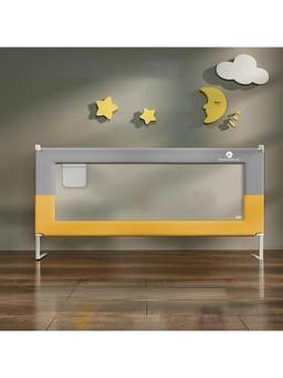 StarAndDaisy - Grey Baby Bed Guard Rail with T-Body Support Fram - 2 Months