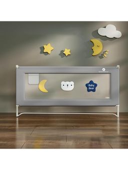 StarAndDaisy - Grey Baby Bed Guard Rail with U-Body Support Frame 1.5 Months