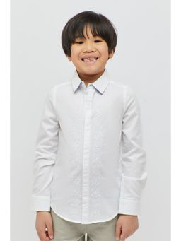 One Friday - White Embroidered Shirt