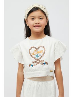 One Friday - Off White Crop Top