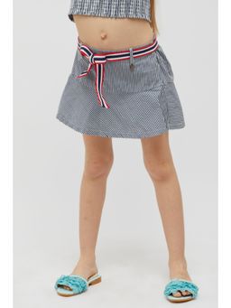 One Friday - Striped Navy Blue Skirt (Set of 2)