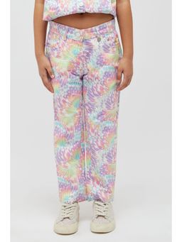 One Friday - Multi Colored Printed Trouser
