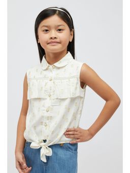 One Friday - Off White Knot Top