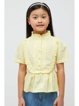 One Friday - Lemon Yellow Frock Style Top