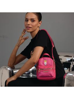 Hamster London - Hot Pink Ted H Limited Edition Mini Medium Sling Bag