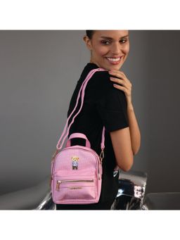 Hamster London - Light Pink Ted H Limited Edition Mini Medium Sling Bag