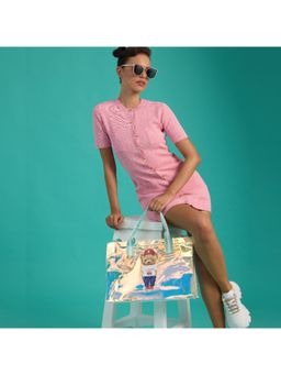 Hamster London - Blue Ted H Medium Tote Bag