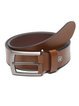 Teakwood - Men Brown Solid Genuine Leather Belt