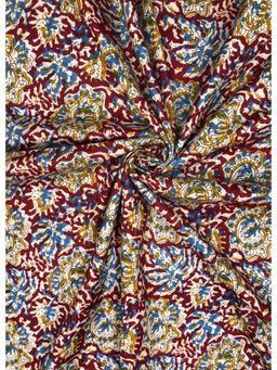 Palash - Hand Block Floral Printed Cotton Multi-Color Dress Material