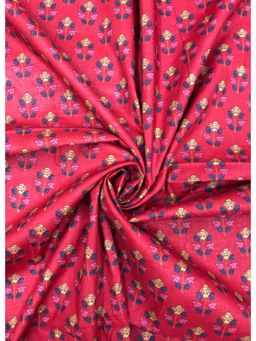 Palash - Hand Block Abstract Printed Cotton Pink Dress Material