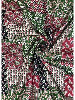 Palash - Hand Block Abstract Printed Cotton Multi-Color Dress Material