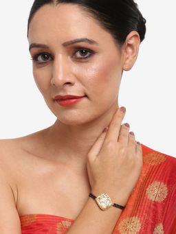 Ruby Raang Studio - Dusk Dew Kundan Bracelet Mangalsutra